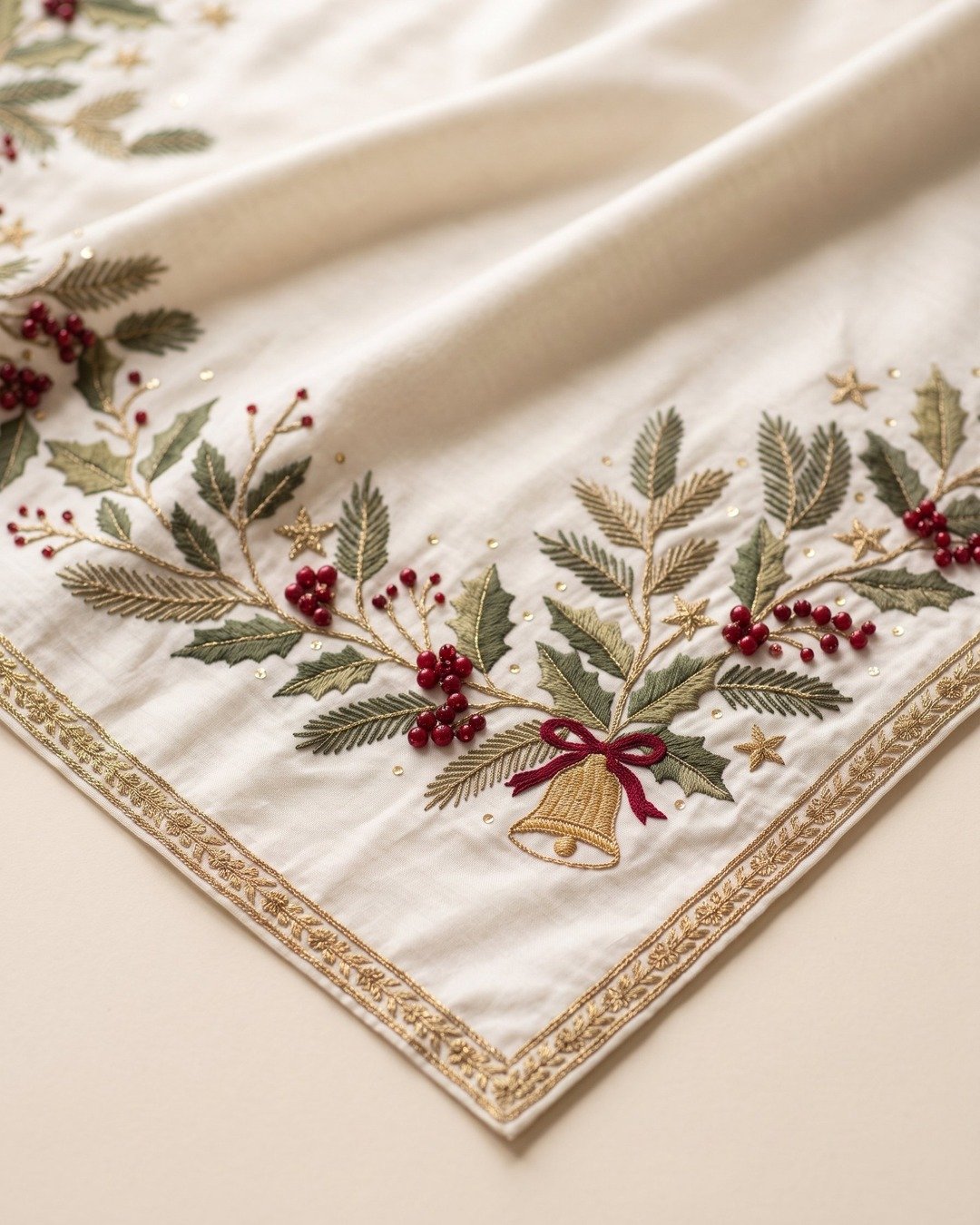 A Zarjana motif sketched by hand before embroidery