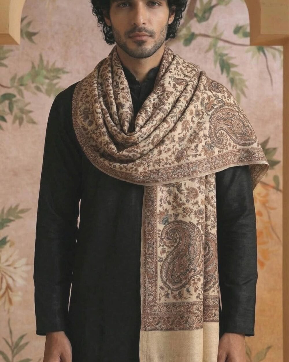 Paisley Kani Pashmina Shawl for Men