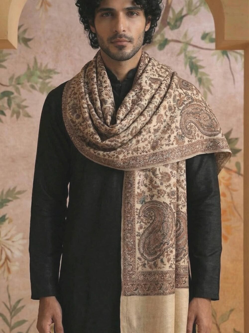 Paisley Kani Pashmina Shawl for Men