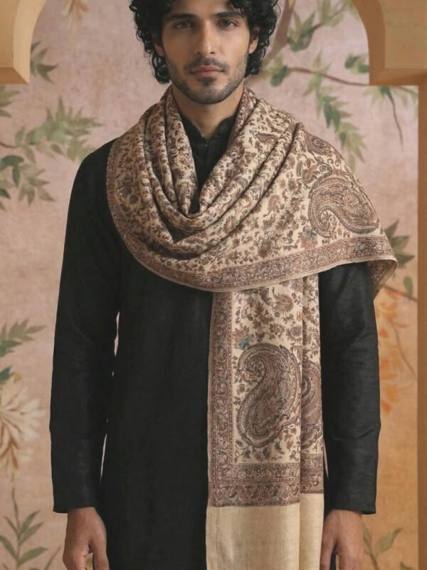 Paisley Kani Pashmina Shawl for Men