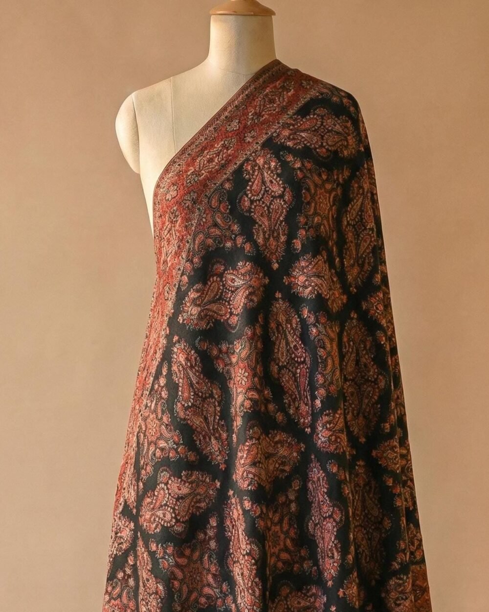 Black Kani Pashmina Shawl