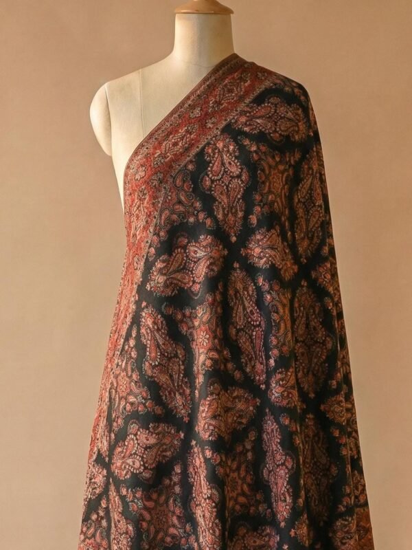 Black Kani Pashmina Shawl
